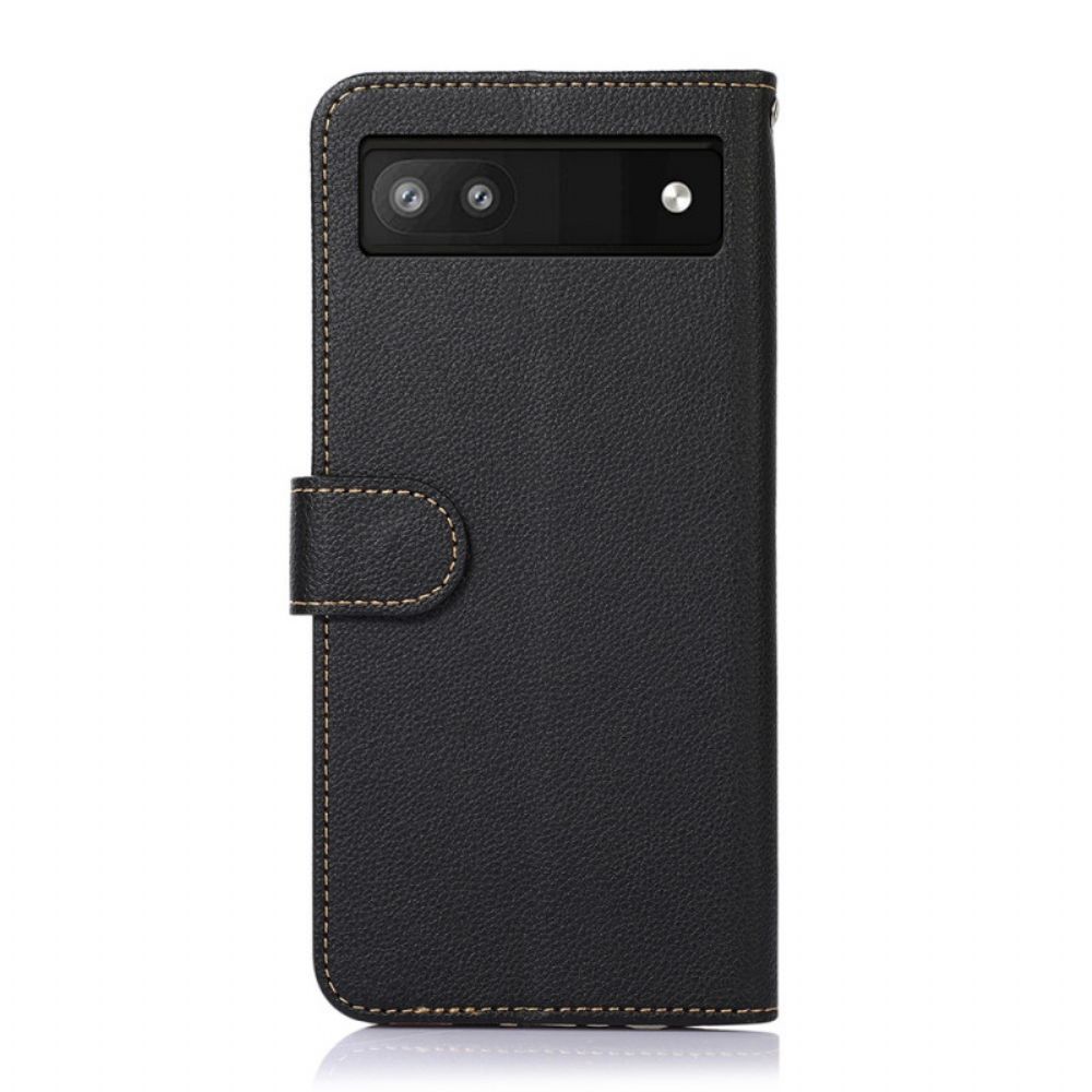Flip Case Für Google Pixel 6A Liche Style Rfid Khazneh