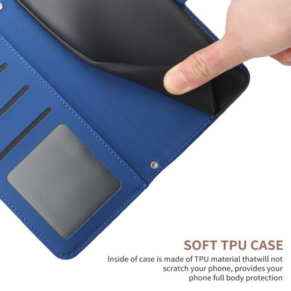 Flip Case Für Google Pixel 6A Schmetterlinge Mit Schulterriemen