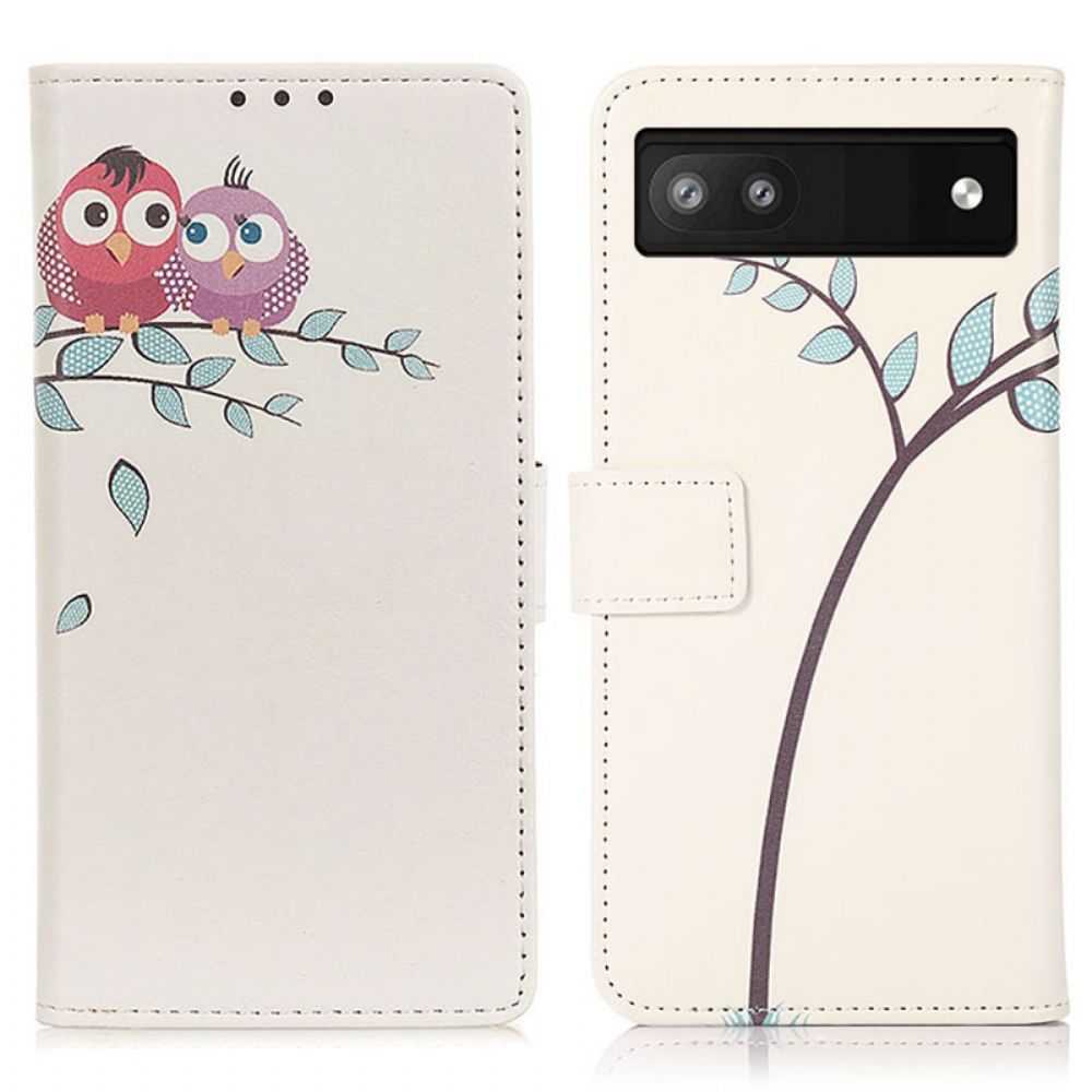 Flip Case Für Google Pixel 6A Vögel Auf Dem Ast