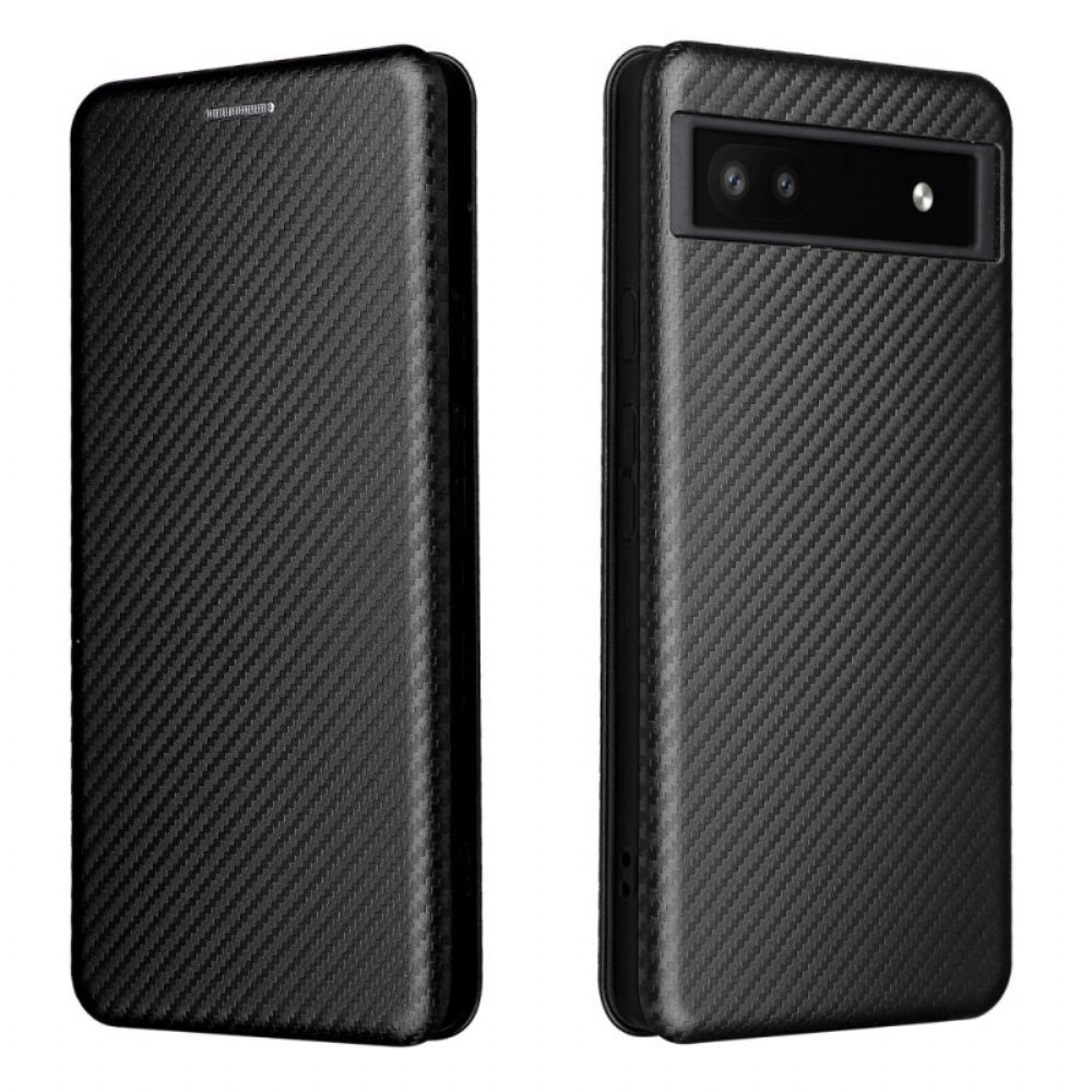 Schutzhülle Für Google Pixel 6A Flip Case Farbiges Karbon-silikon