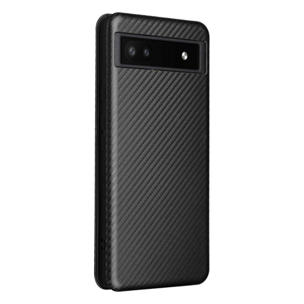 Schutzhülle Für Google Pixel 6A Flip Case Farbiges Karbon-silikon