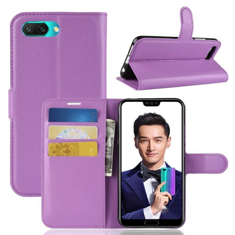 Flip Case Für Honor 10 Retro-litschis