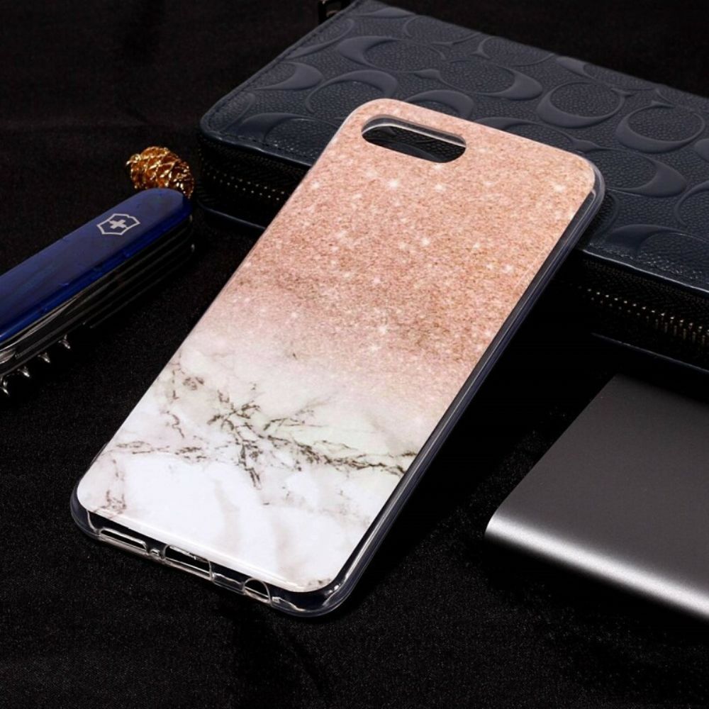 Handyhülle Für Honor 10 Glitzermarmor