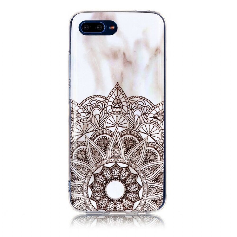 Hülle Für Honor 10 Mandala Aus Marmor