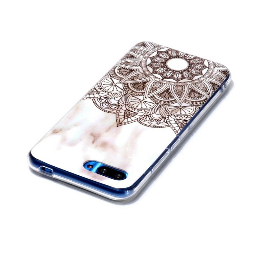 Hülle Für Honor 10 Mandala Aus Marmor