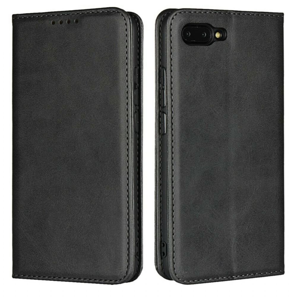 Schutzhülle Für Honor 10 Flip Case Ledereffekt