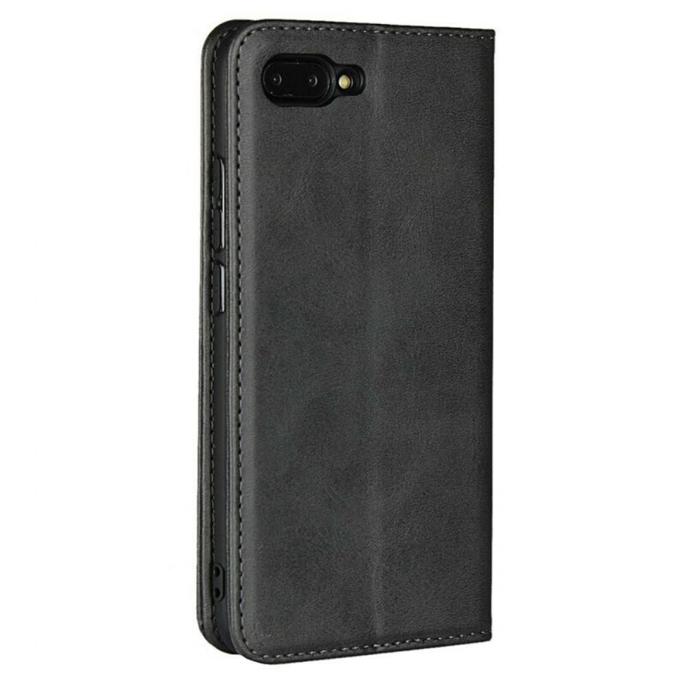 Schutzhülle Für Honor 10 Flip Case Ledereffekt