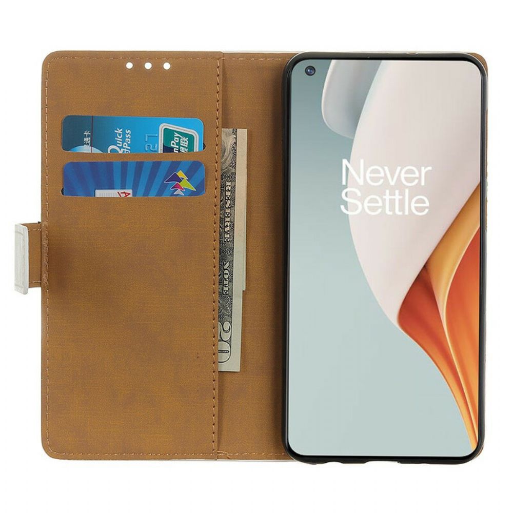 Flip Case Für OnePlus Nord N100 Eiffelturm Des Dichters