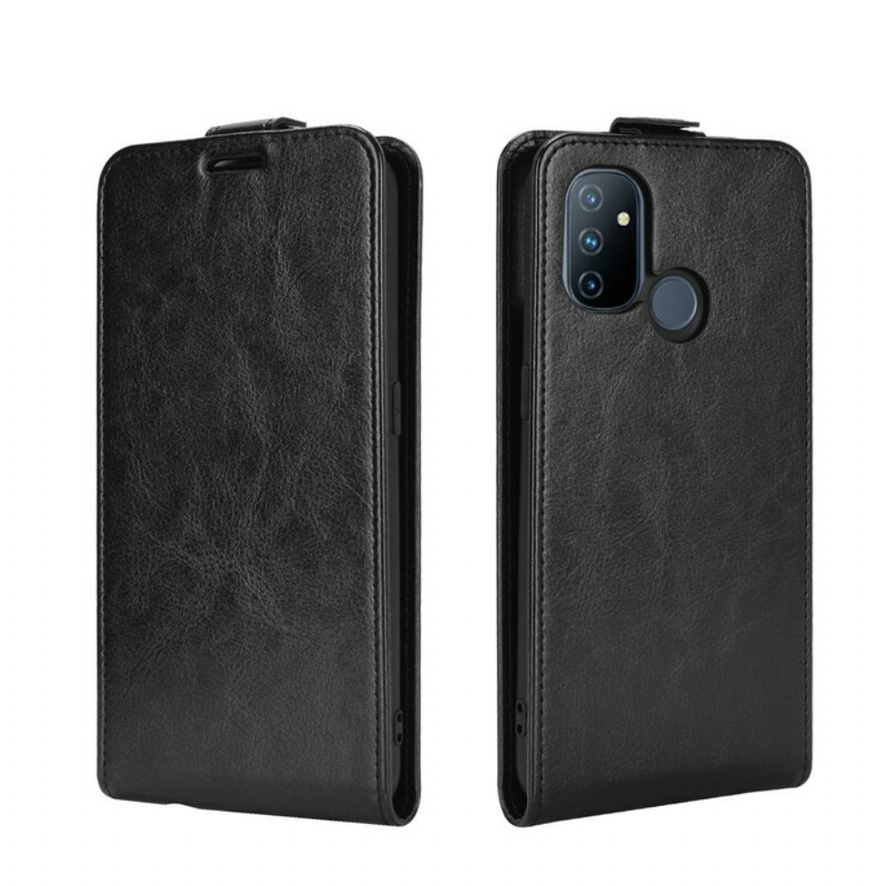 Flip Case Für OnePlus Nord N100 Flip Case Ledereffekt Mit Vertikaler Klappe