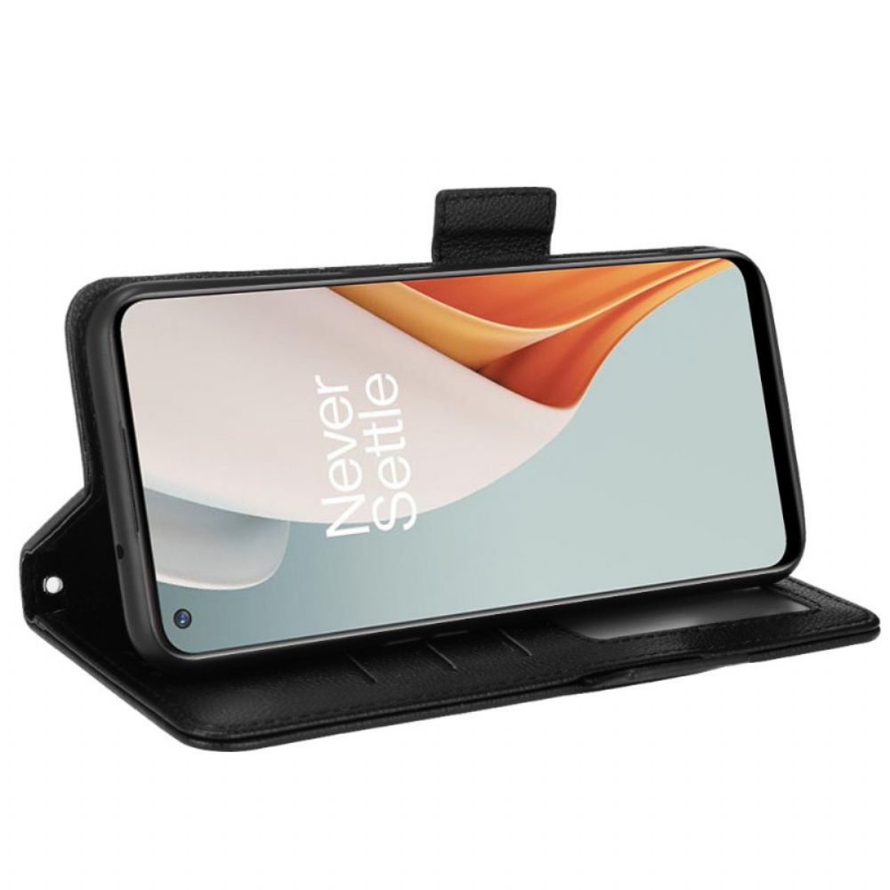 Flip Case Für OnePlus Nord N100 Lichi-leder-stil