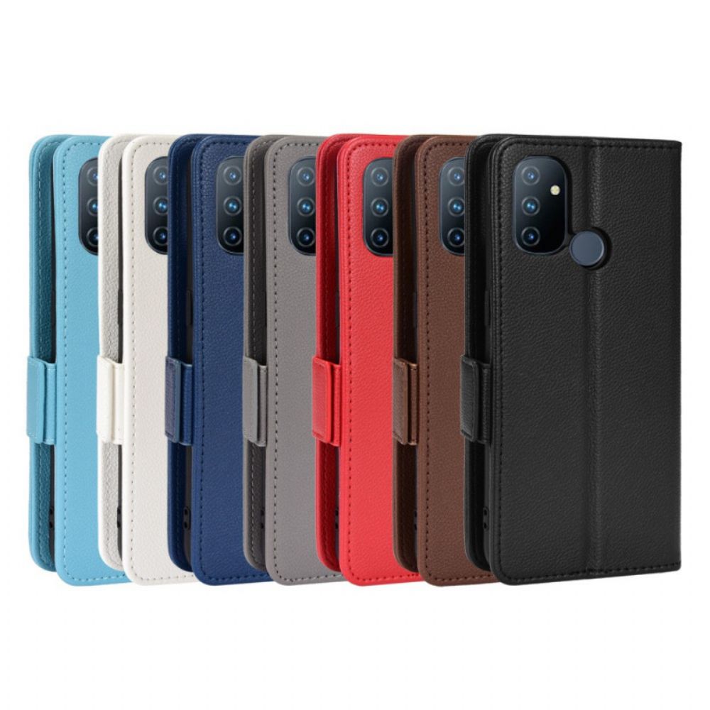 Flip Case Für OnePlus Nord N100 Lichi-leder-stil