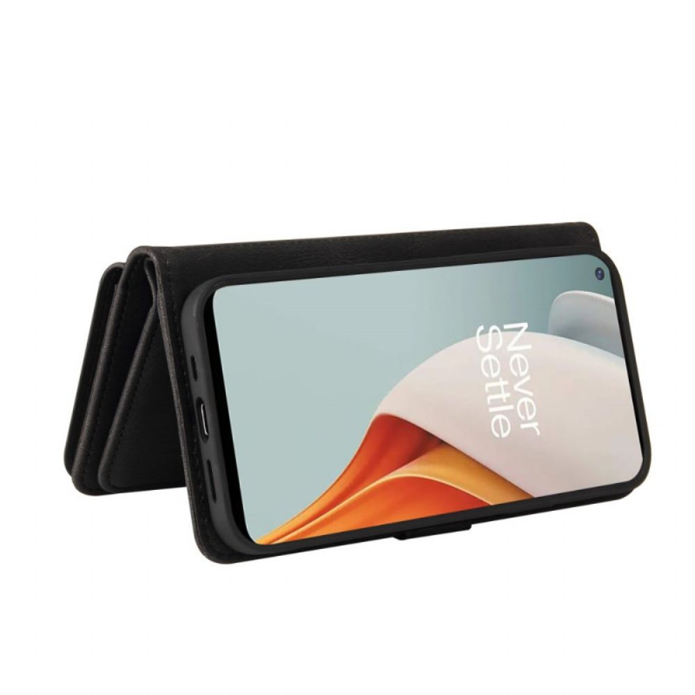 Flip Case Für OnePlus Nord N100 Multifunktions- Und Kartenhalter