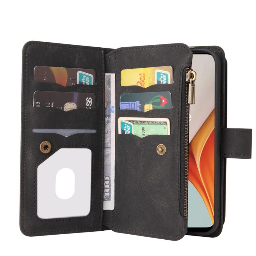 Flip Case Für OnePlus Nord N100 Multifunktions- Und Kartenhalter