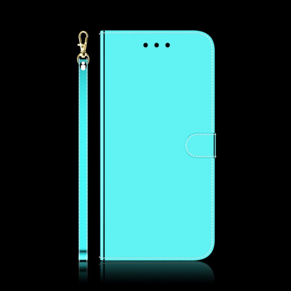 Flip Case Für OnePlus Nord N100 Spiegel Mit Kunstlederbezug