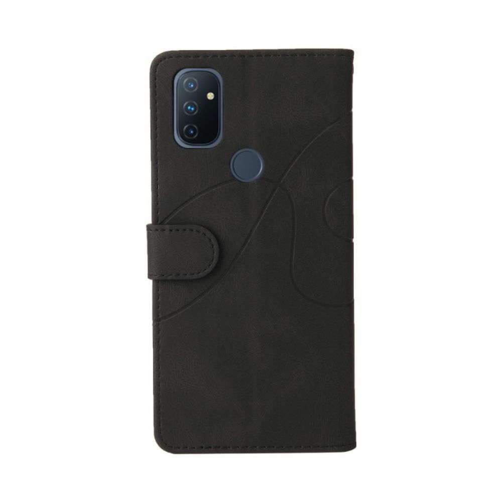 Flip Case Für OnePlus Nord N100 Zweifarbig