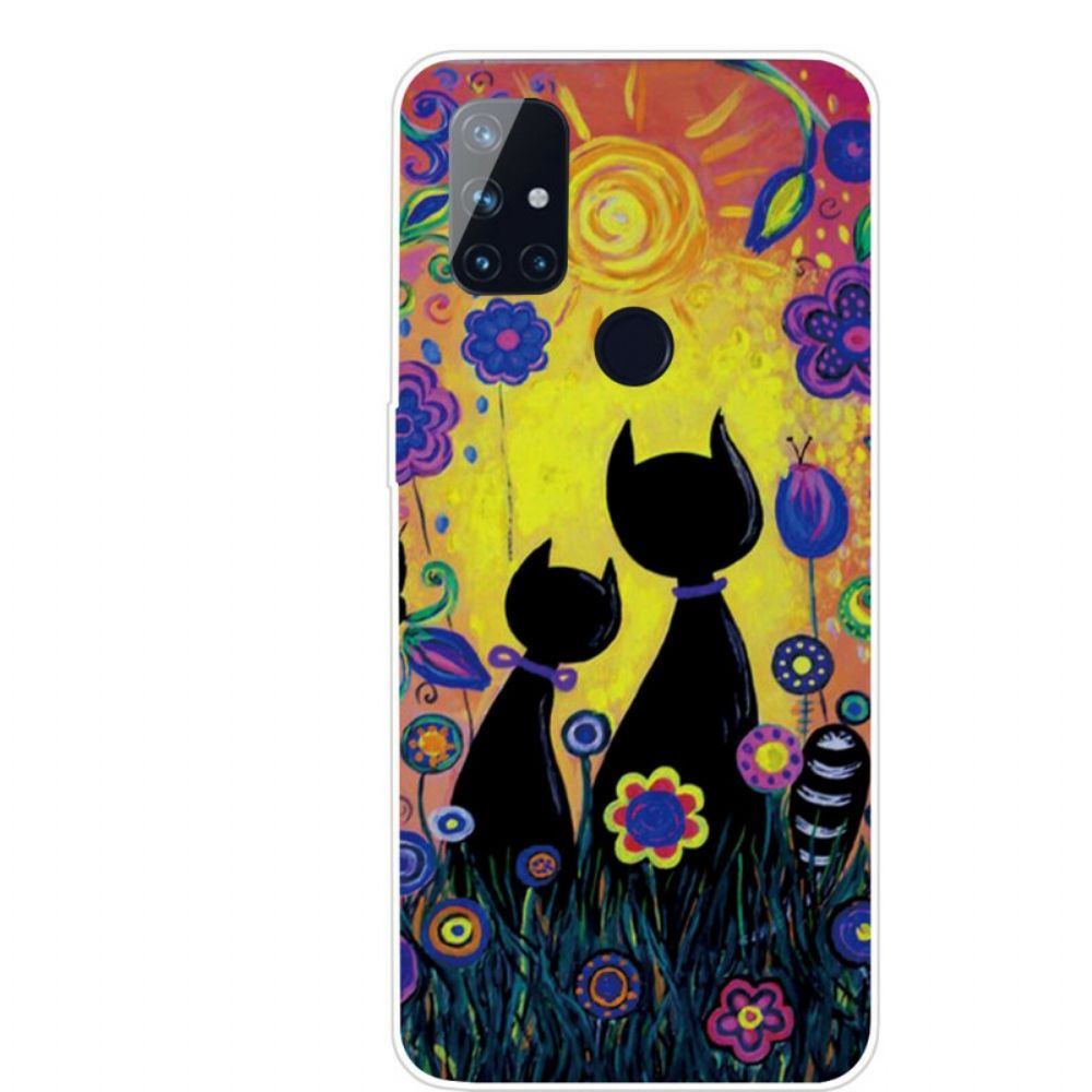 Handyhülle Für OnePlus Nord N100 Cartoon-katze