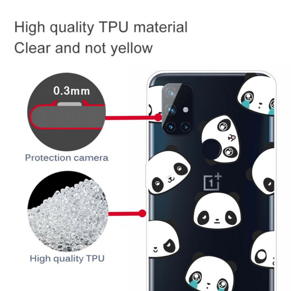 Hülle Für OnePlus Nord N100 Sentimentale Pandas
