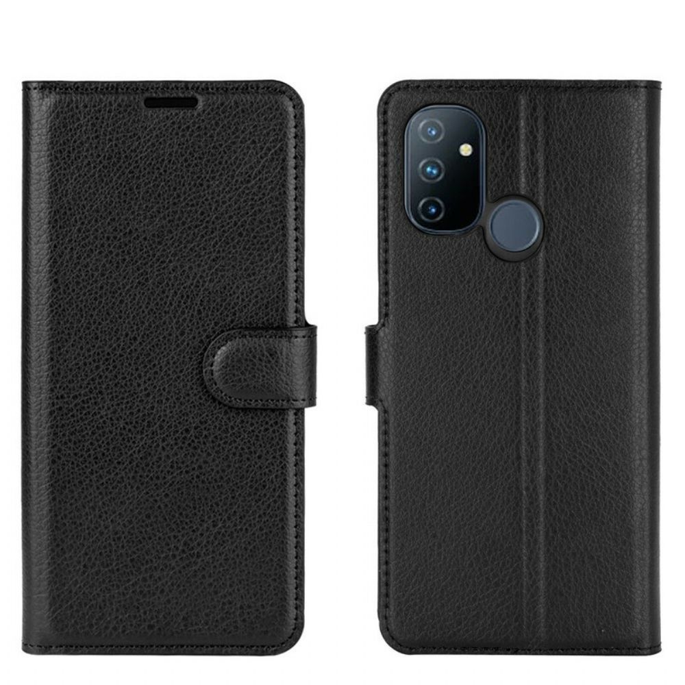 Lederhüllen Für OnePlus Nord N100 Klassischer Litschi-effekt
