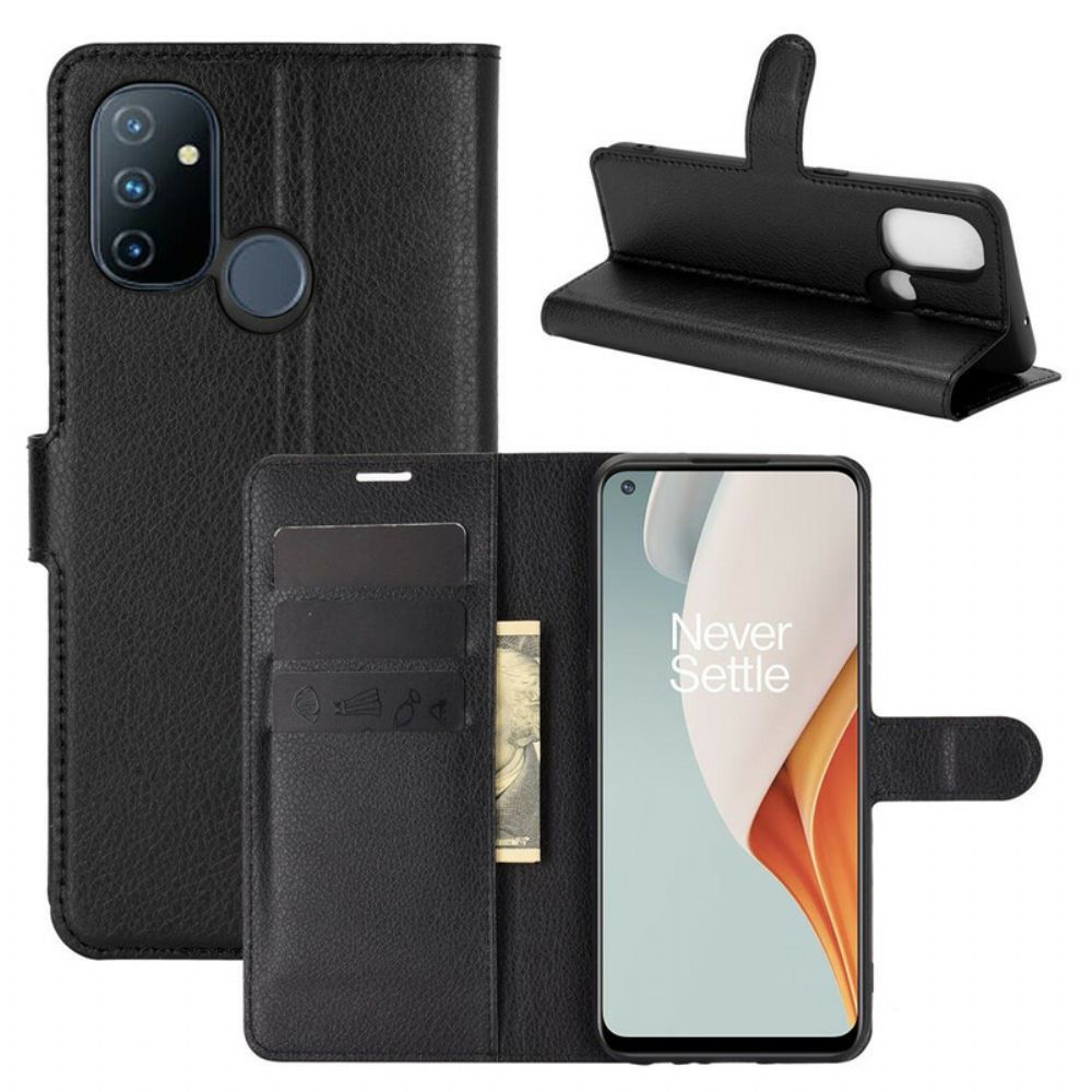 Lederhüllen Für OnePlus Nord N100 Klassischer Litschi-effekt