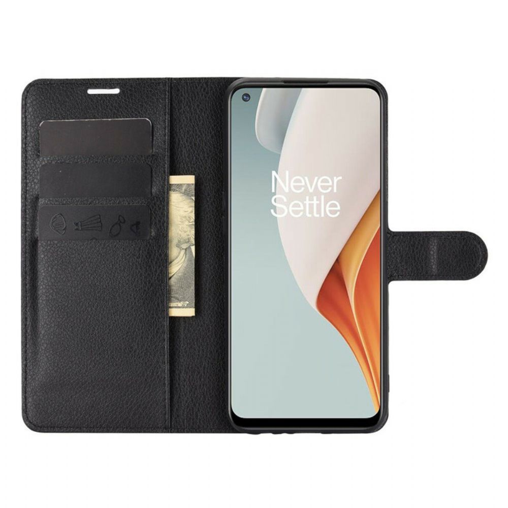 Lederhüllen Für OnePlus Nord N100 Klassischer Litschi-effekt