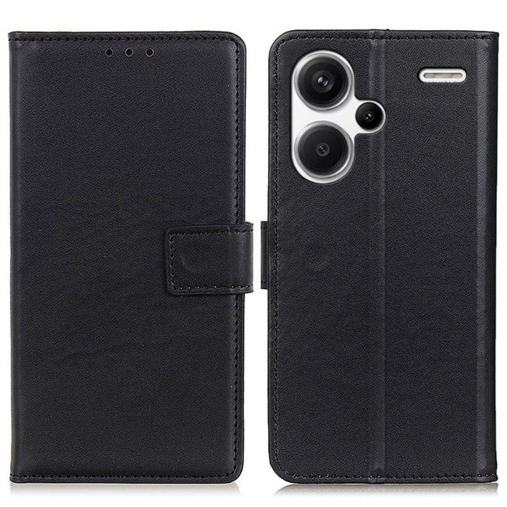 Lederhüllen Xiaomi Redmi Note 13 Pro Plus 5g Schlichtes Kunstleder