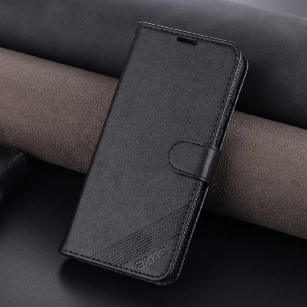 Flip Case Für Honor X8 Azns Ledereffekt