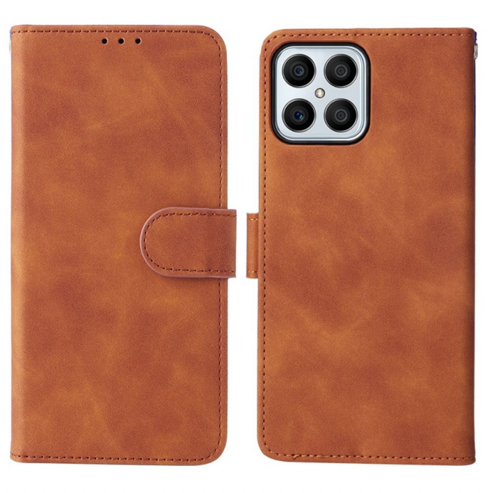 Flip Case Für Honor X8 Hautgefühl