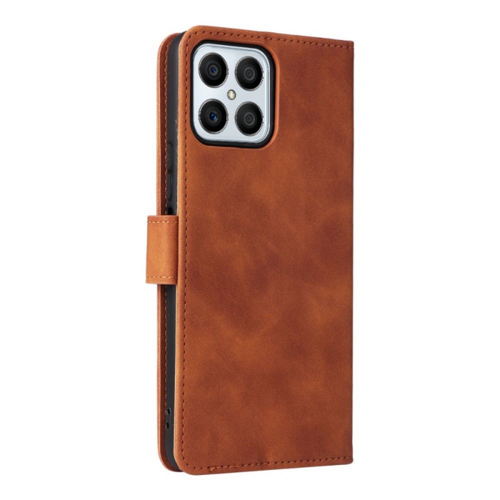 Flip Case Für Honor X8 Hautgefühl