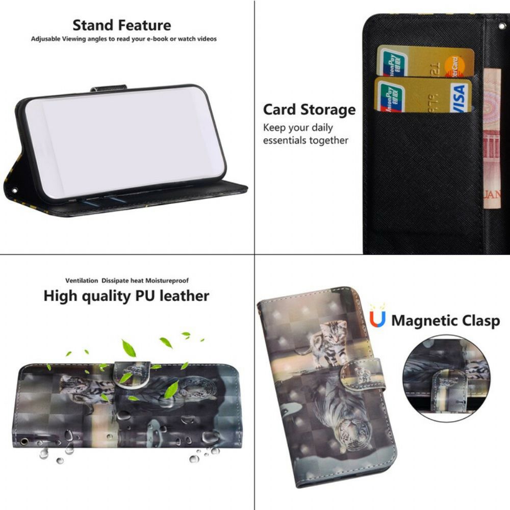Flip Case Für Samsung Galaxy S20 FE Ernst Der Tiger