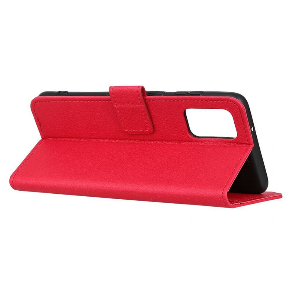 Flip Case Für Samsung Galaxy S20 FE Litschi-textur