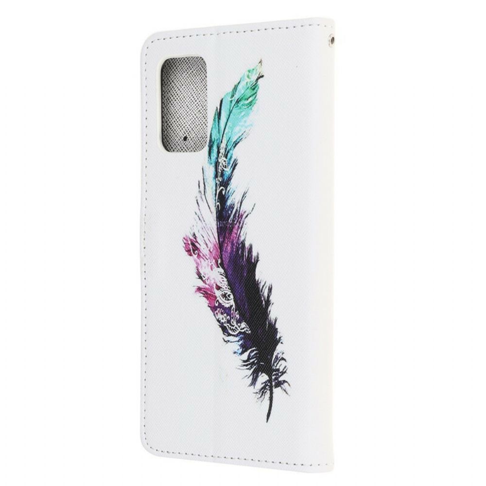 Flip Case Für Samsung Galaxy S20 FE Mit Kordel Tangafeder