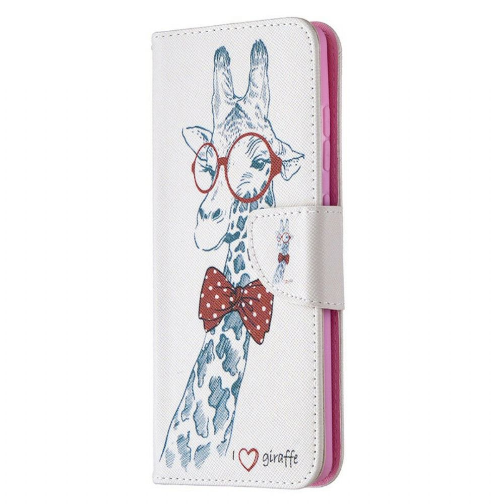 Flip Case Für Samsung Galaxy S20 FE Nerdige Giraffe
