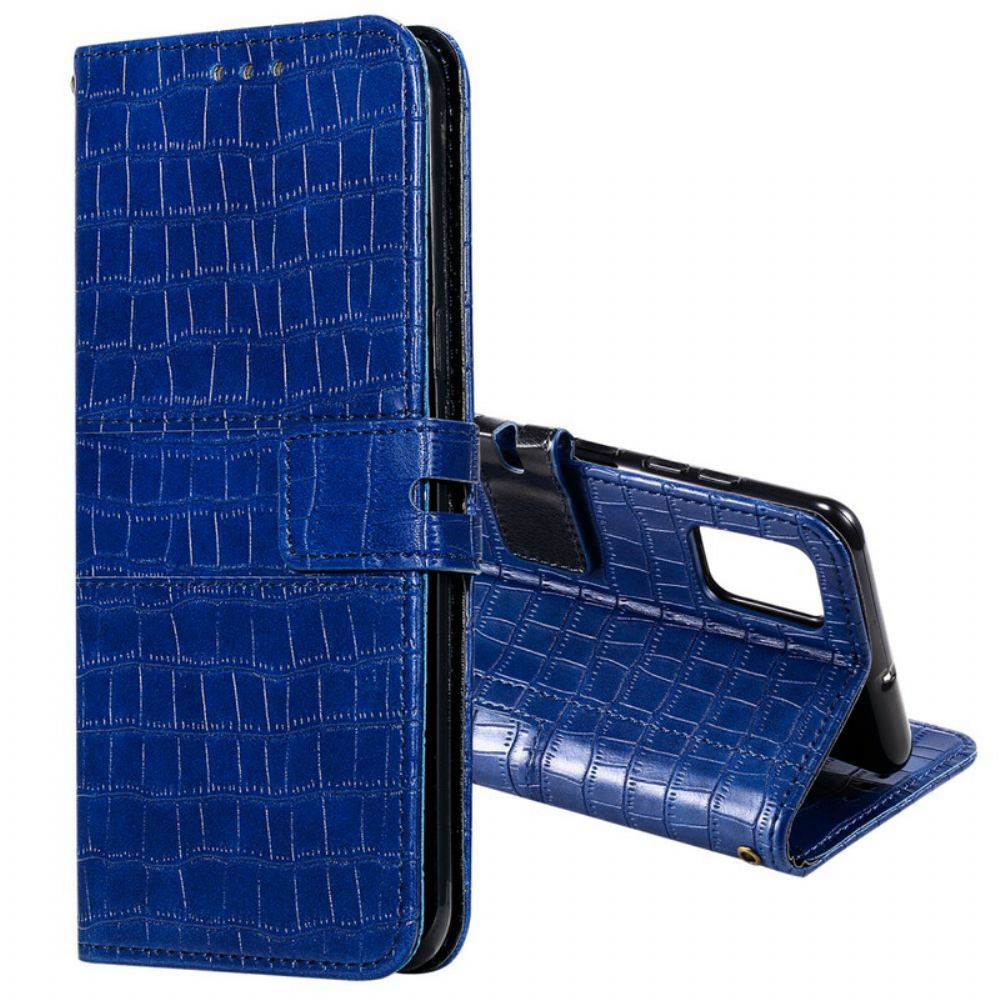 Flip Case Für Samsung Galaxy S20 FE Vollständig Krokodil