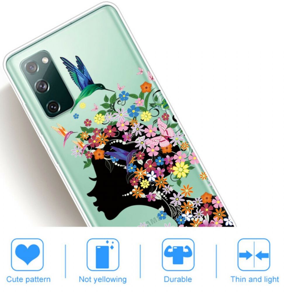 Hülle Für Samsung Galaxy S20 FE Hübscher Blütenkopf