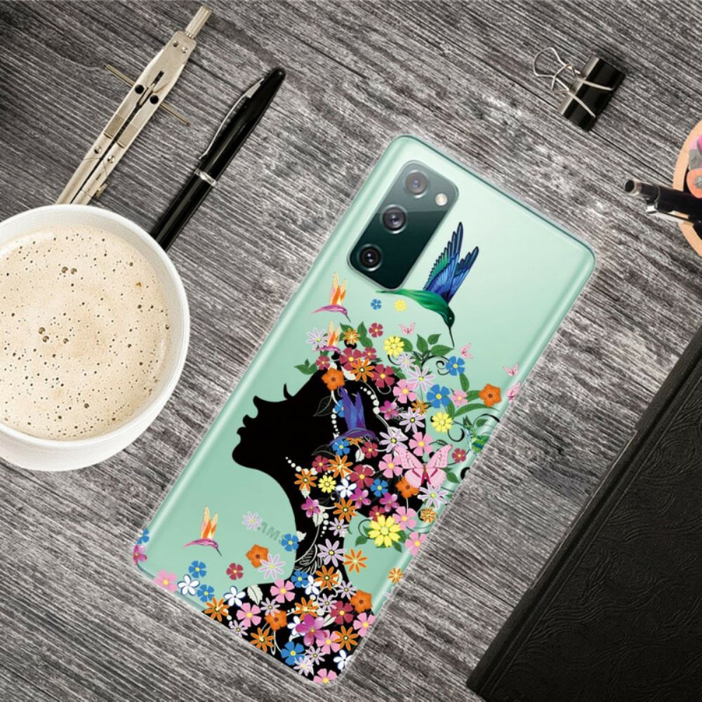Hülle Für Samsung Galaxy S20 FE Hübscher Blütenkopf