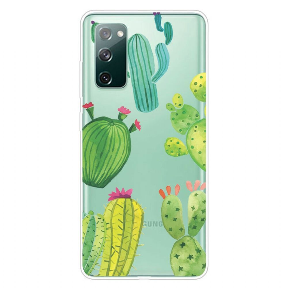 Hülle Für Samsung Galaxy S20 FE Kaktus-aquarell