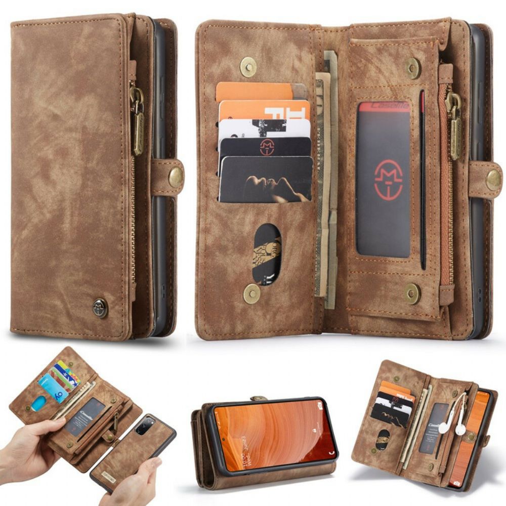 Hülle Lederhüllen Für Samsung Galaxy S20 FE Caseme Abnehmbar
