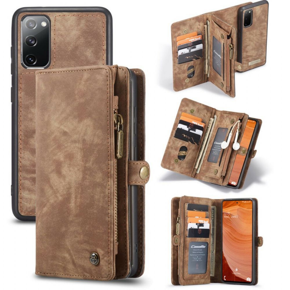 Hülle Lederhüllen Für Samsung Galaxy S20 FE Caseme Abnehmbar
