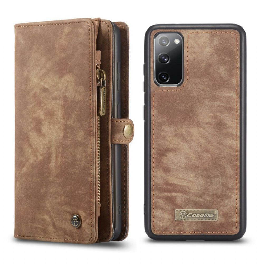 Hülle Lederhüllen Für Samsung Galaxy S20 FE Caseme Abnehmbar