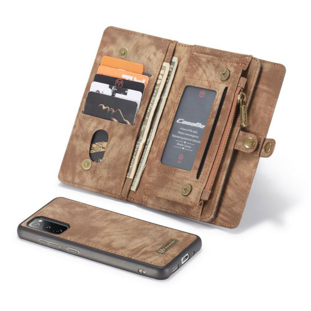 Hülle Lederhüllen Für Samsung Galaxy S20 FE Caseme Abnehmbar