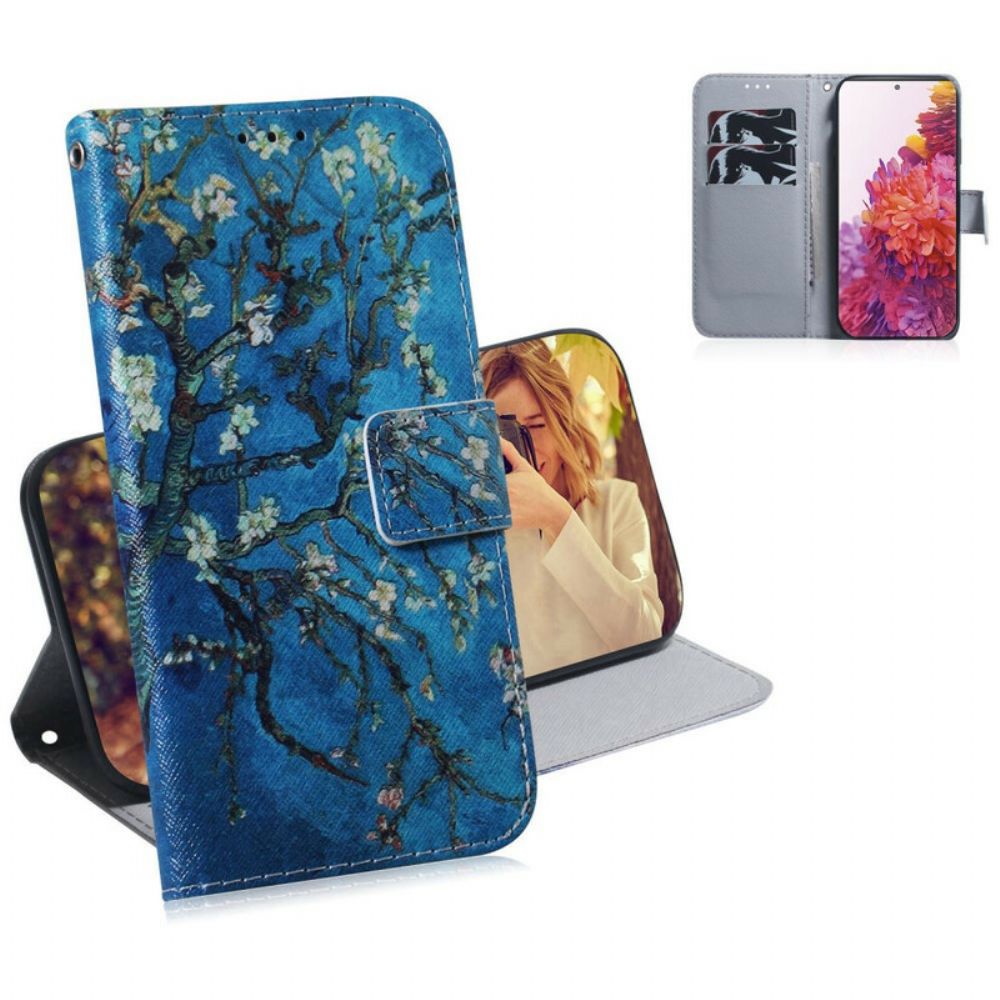 Lederhüllen Für Samsung Galaxy S20 FE Blühender Ast