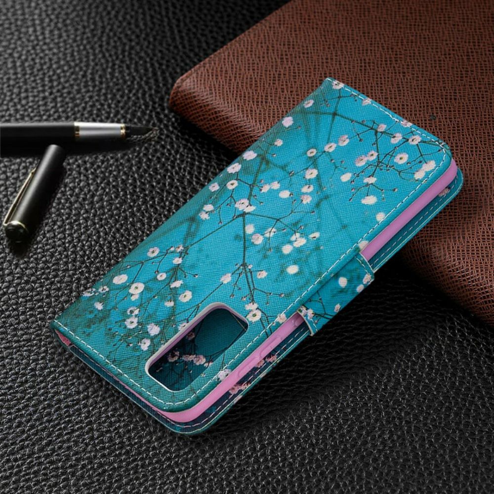 Lederhüllen Für Samsung Galaxy S20 FE Blühender Baum