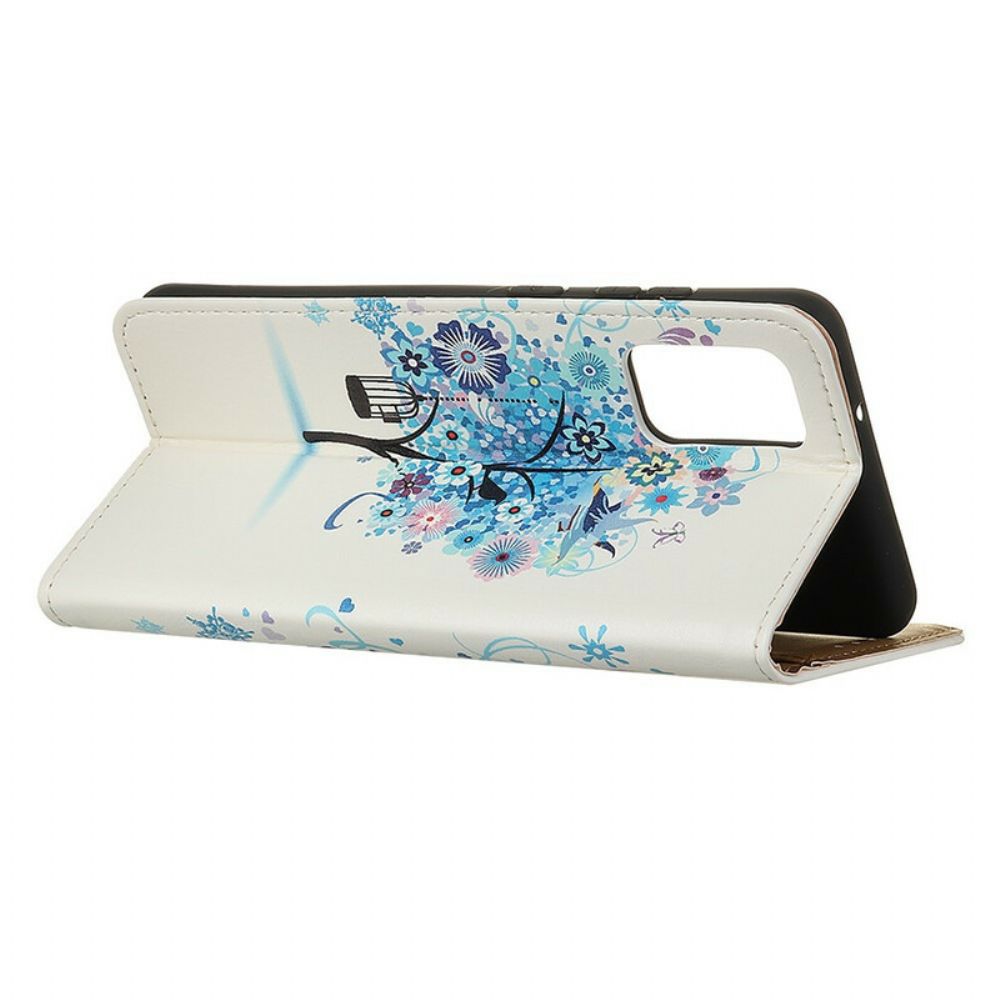 Lederhüllen Für Samsung Galaxy S20 FE Blühender Baum