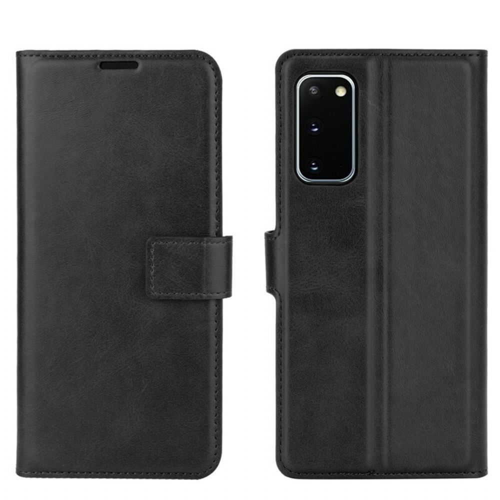 Lederhüllen Für Samsung Galaxy S20 FE Schmales Kunstleder