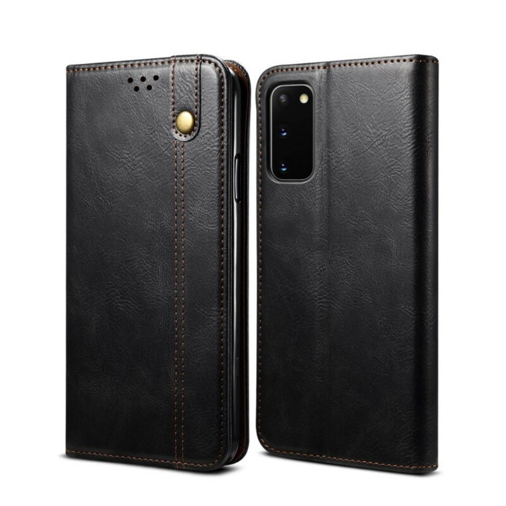 Schutzhülle Für Samsung Galaxy S20 FE Flip Case Gewachstes Kunstleder