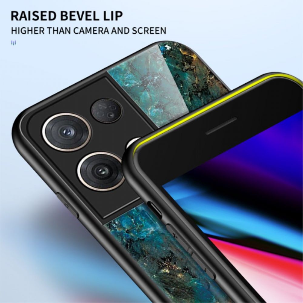 Handyhülle Für Oppo Reno 8 Pro Hartglas Aus Marmor