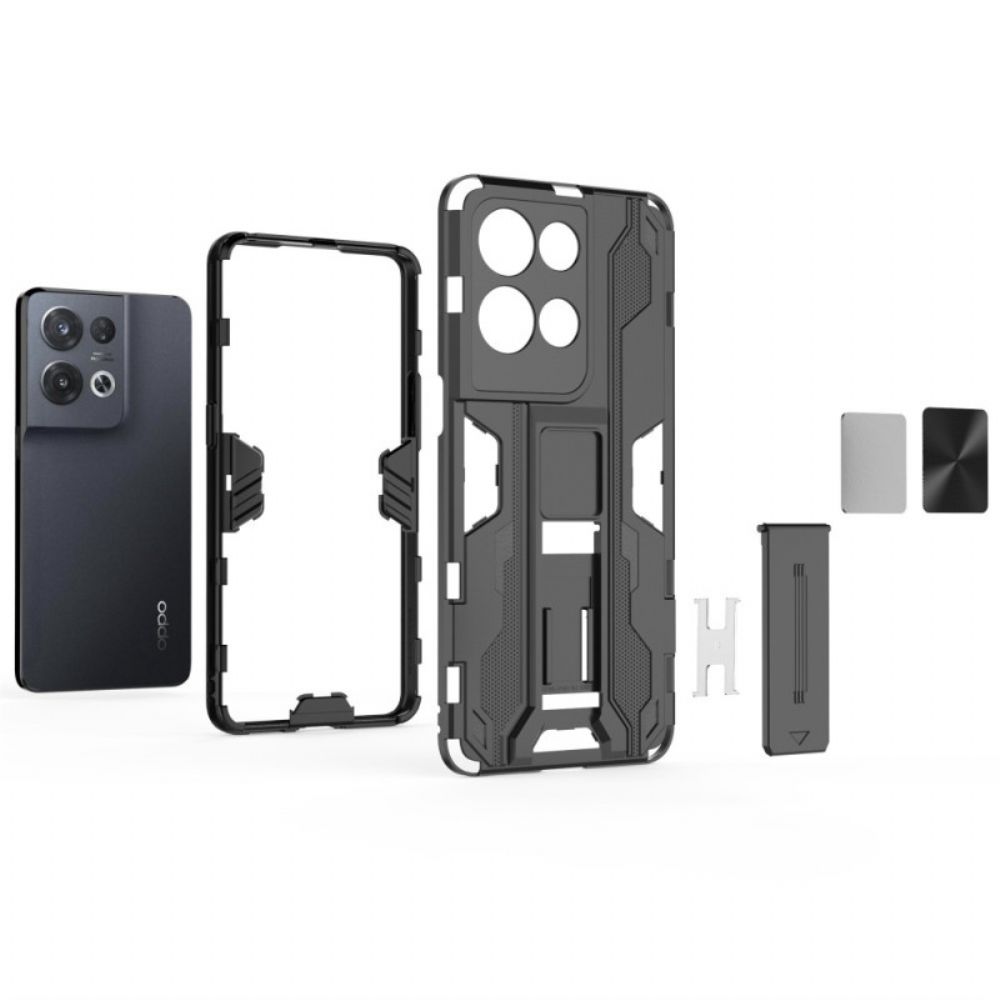 Handyhülle Für Oppo Reno 8 Pro Vertikale Und Horizontale Abnehmbare Halterung