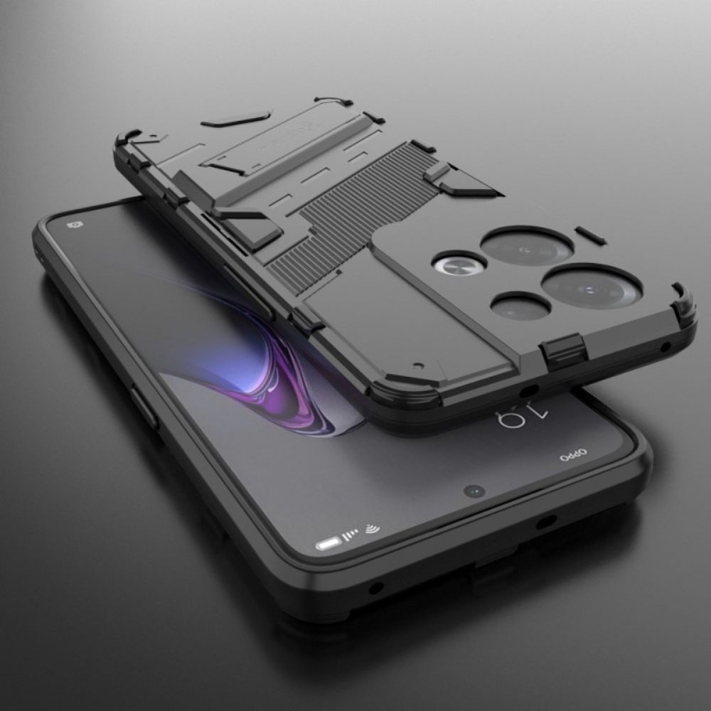 Hülle Für Oppo Reno 8 Pro Freihändiger Abnehmbarer Ständer Mit Zwei Positionen