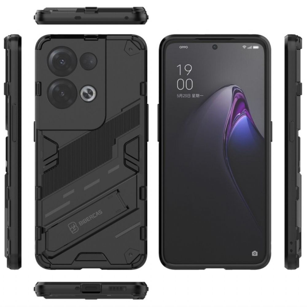 Hülle Für Oppo Reno 8 Pro Freihändiger Abnehmbarer Ständer Mit Zwei Positionen