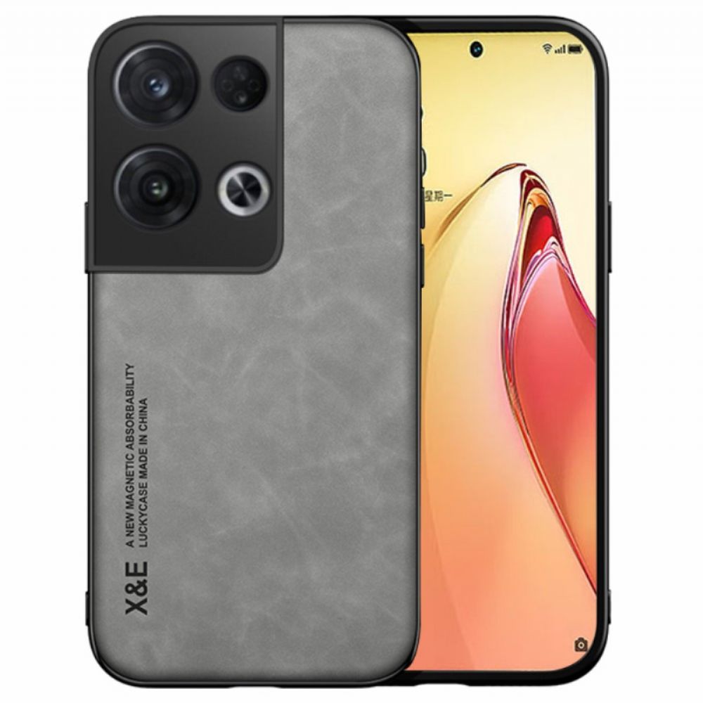 Hülle Für Oppo Reno 8 Pro X&e Ledereffekt